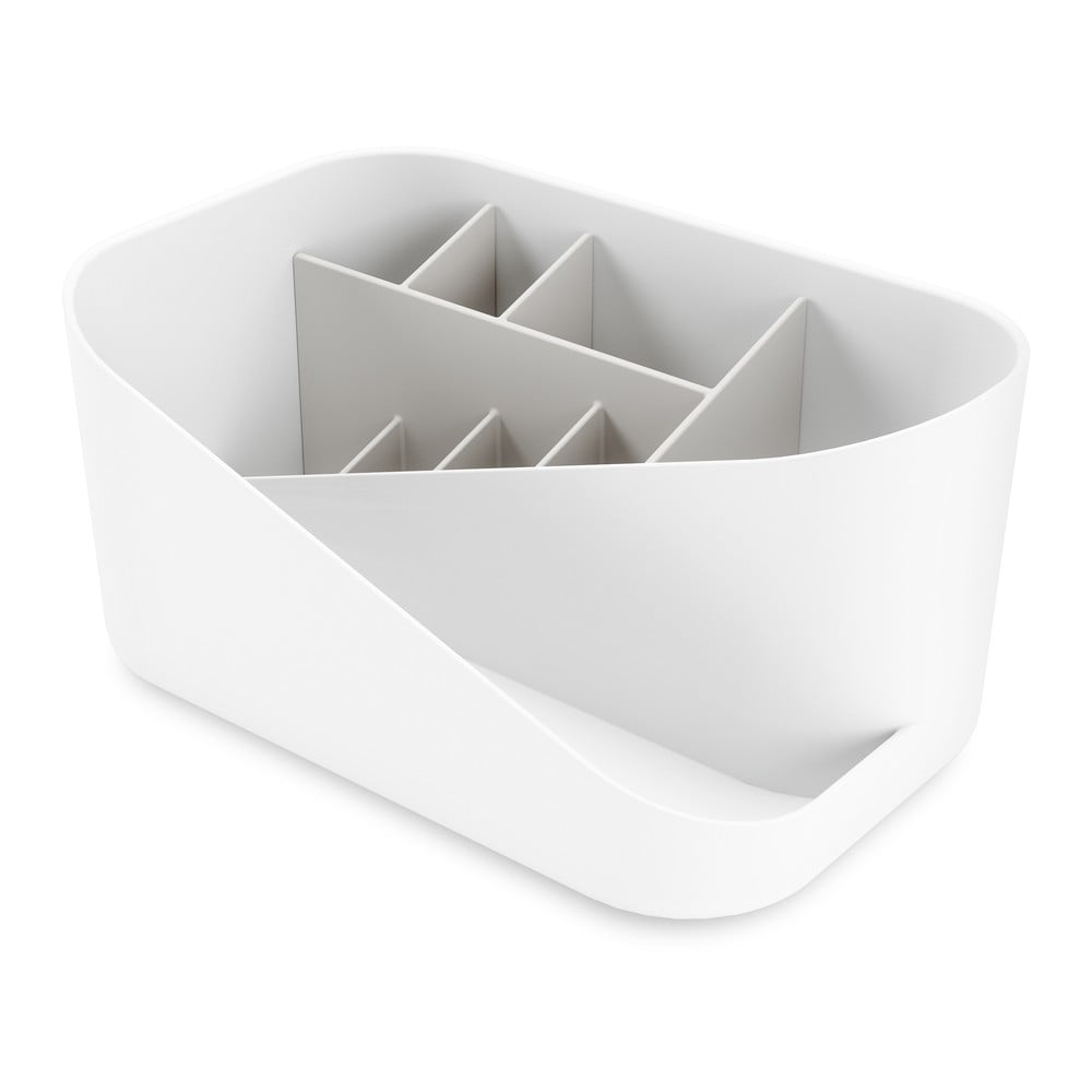 Biely plastový kúpeľňový organizér na kozmetiku Glam – Umbra