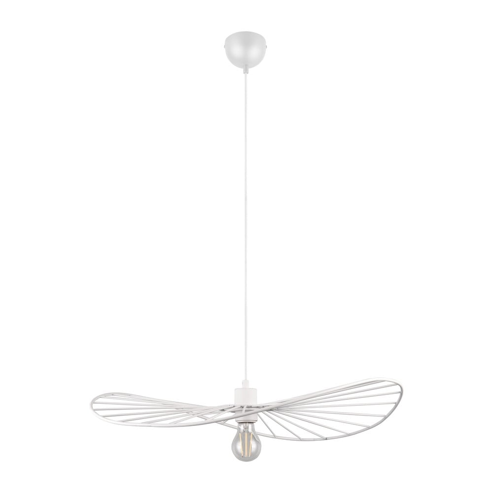 Biele závesné svietidlo ø 60 cm Chapeau – Reality