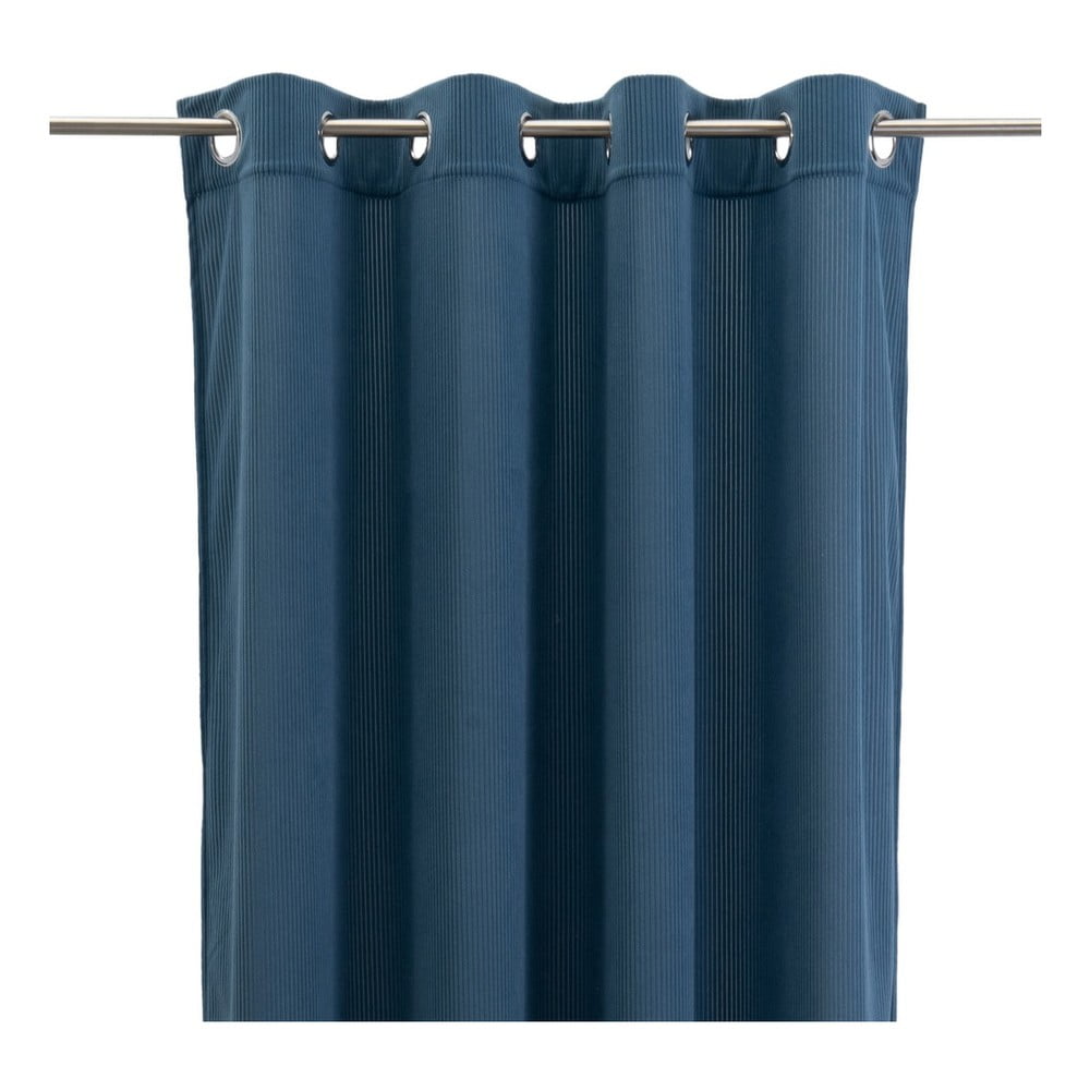 Modrý menčestrový záves 140x260 cm Merely – Casa Selección