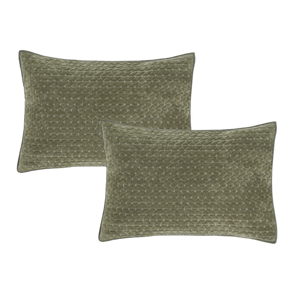 Obliečky na vankúše v súprave 2 ks 50x75 cm Attica Velvet Embroidered – Bianca