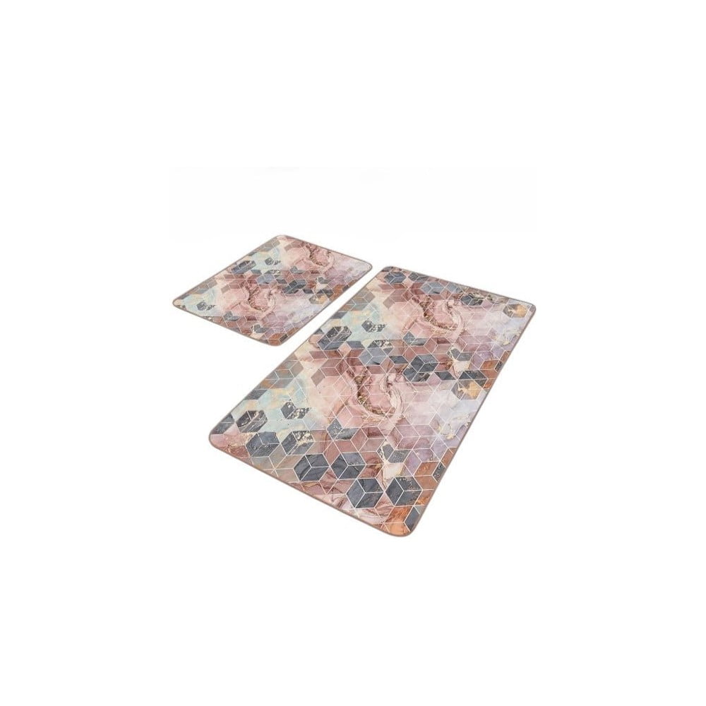 Zamatové kúpeľňové predložky v súprave 2 ks 60x100 cm – Mila Home