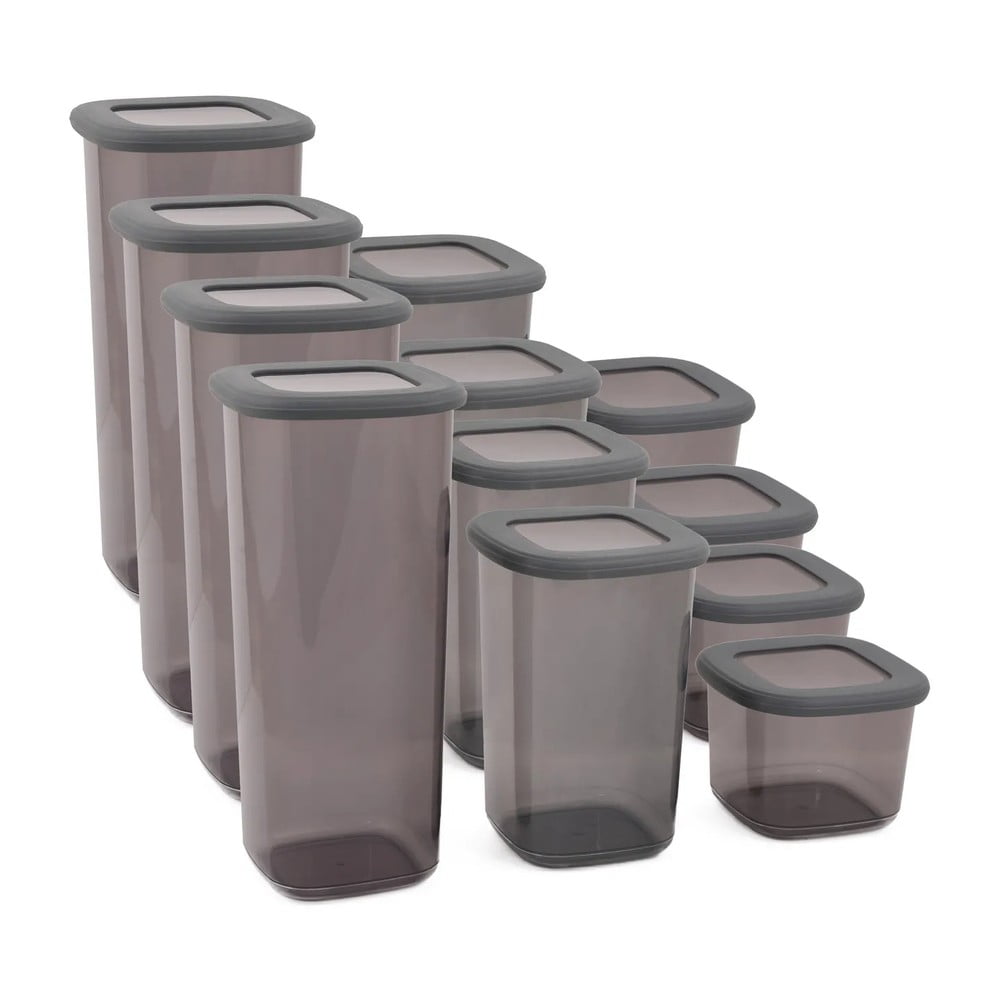 Plastové dózy v súprave 24 ks na potraviny Fresco – Hermia