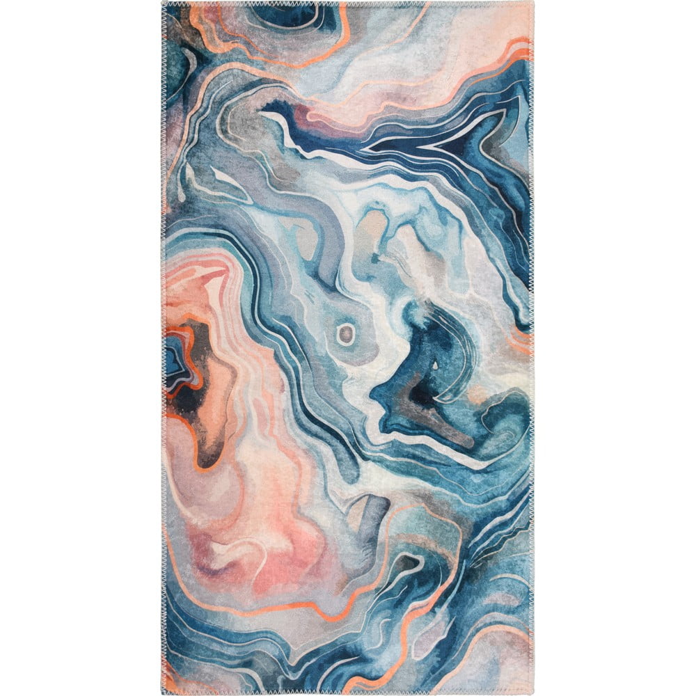 Modrý/ružový prateľný koberec 80x150 cm Colors of Joy – Vitaus