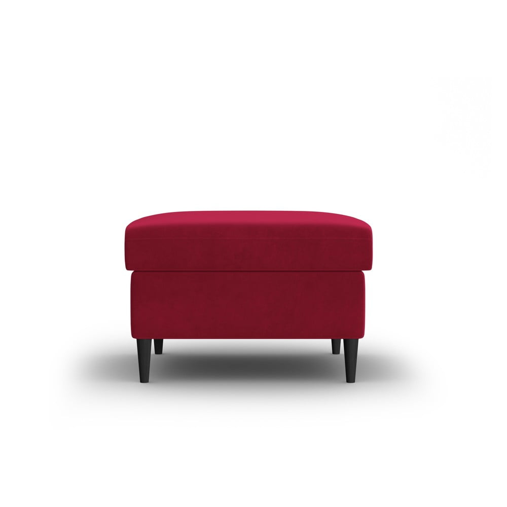 Červená zamatová podnožka Kyoto – Cosmopolitan Design