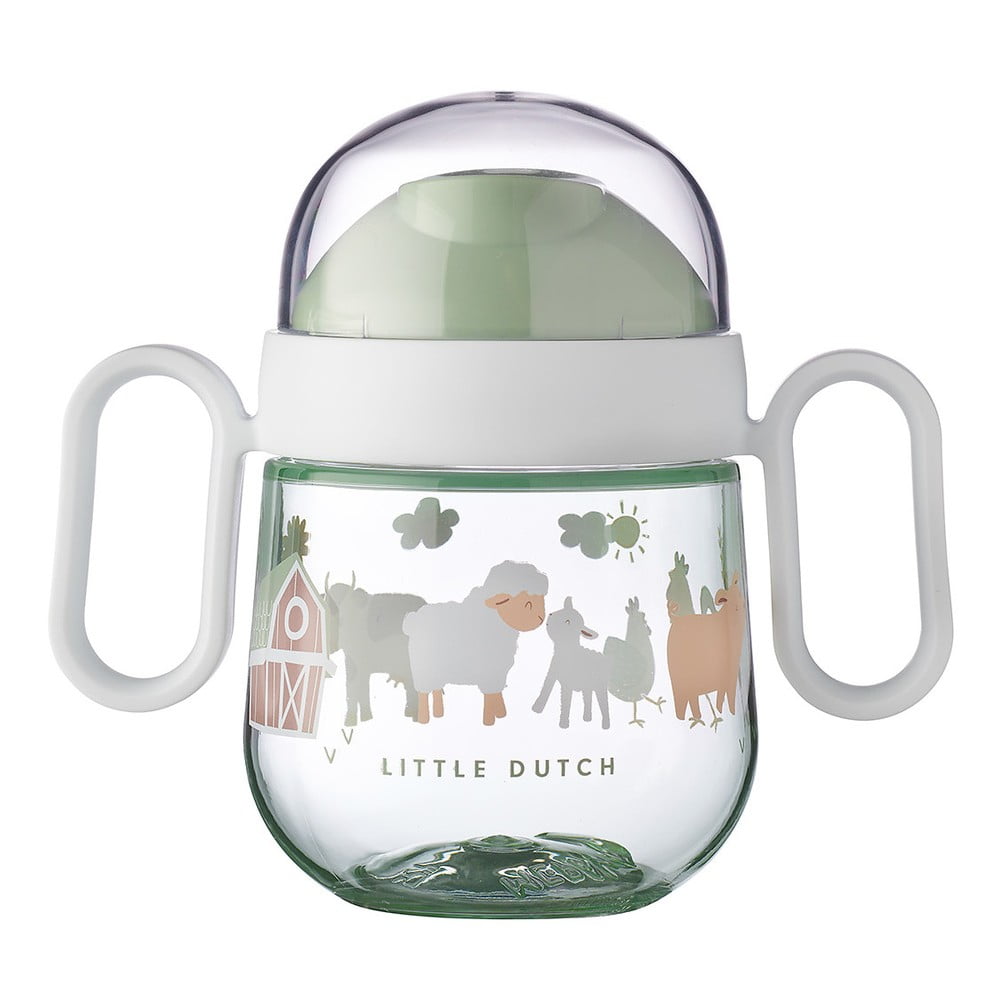 Svetlozelený tritanový detský hrnček 200 ml Little farm – Mepal