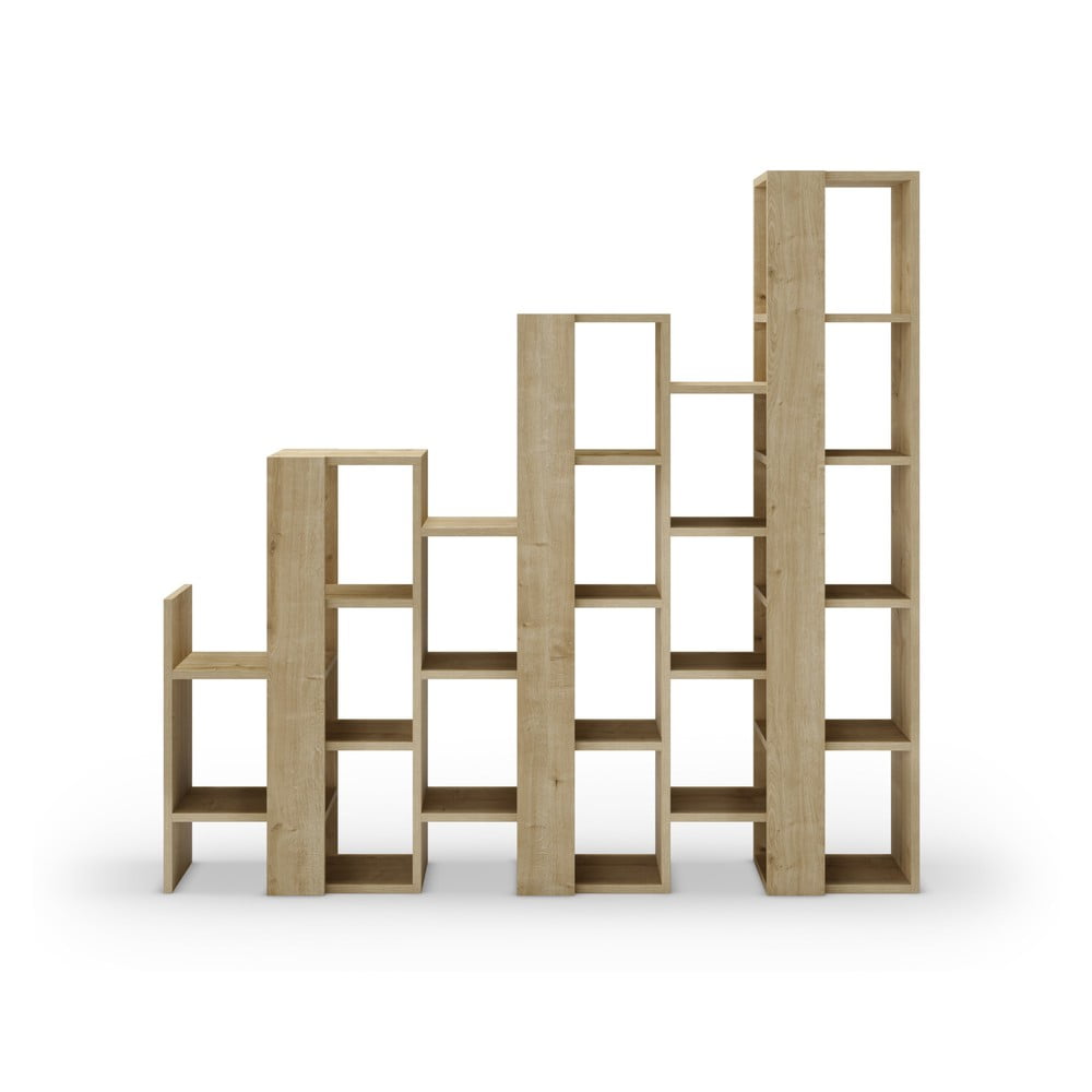 Regál v dekore duba v prírodnej farbe 158x151 cm Anissa – Marckeric