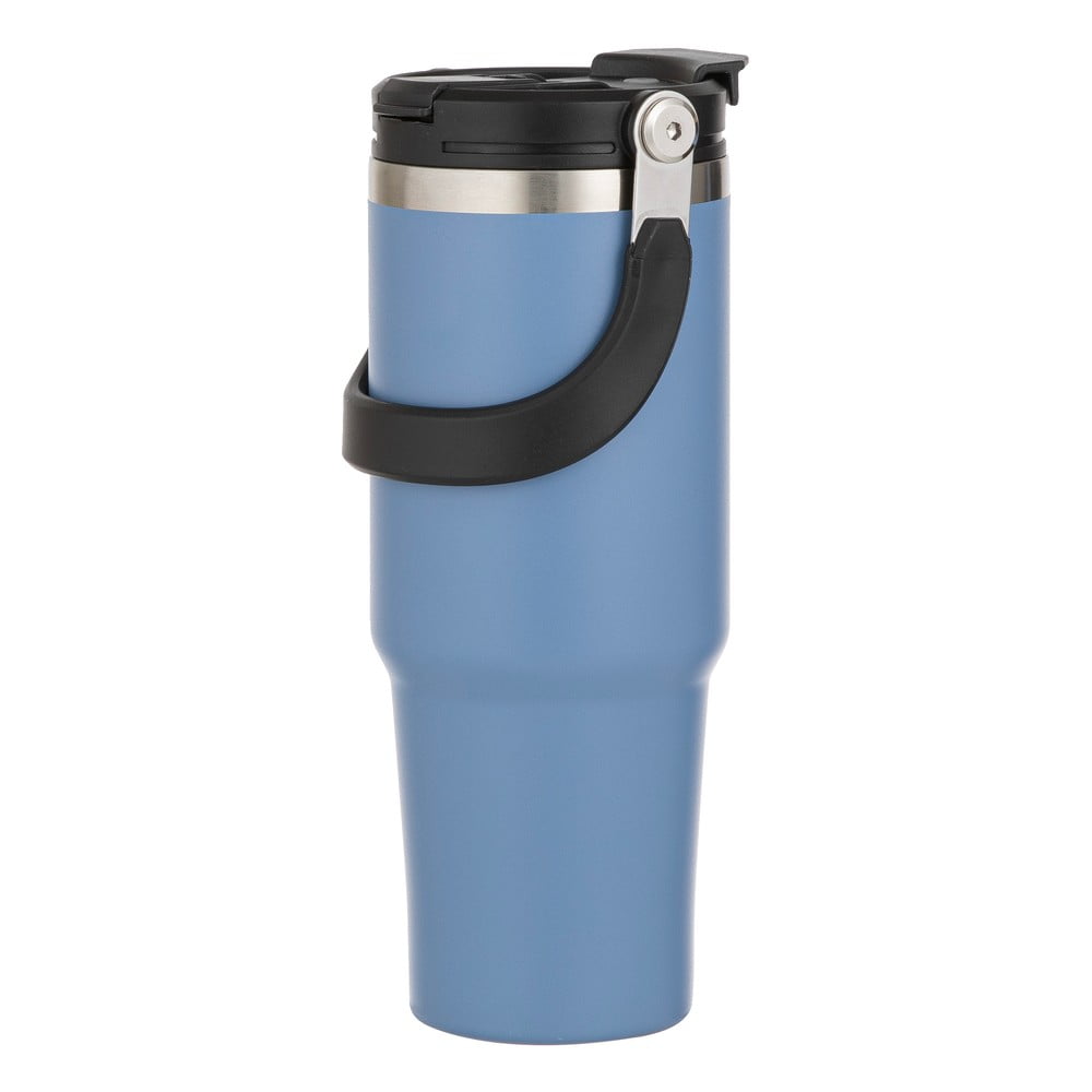 Modrá cestovná fľaša z nehrdzavejúcej ocele 1 l Eco – Ladelle