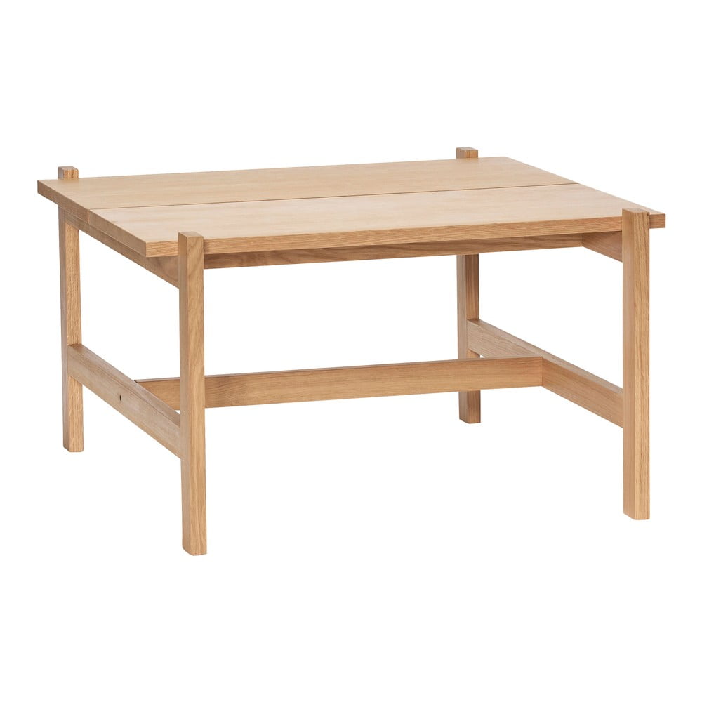 Konferenčný stolík s doskou v dubovom dekore v prírodnej farbe 80x80 cm Dash – Hübsch