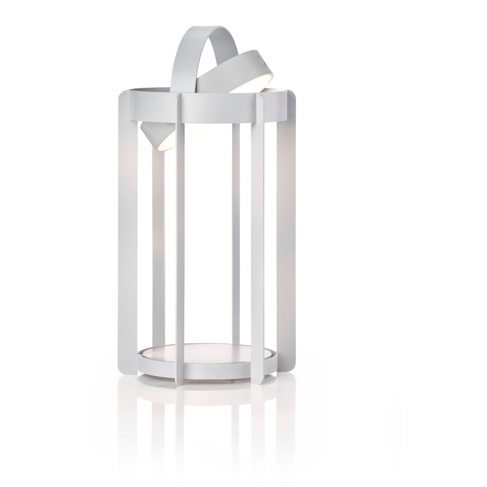 Svetlosivý vonkajší LED lampáš na USB (výška 30 cm) Firefly – Zone