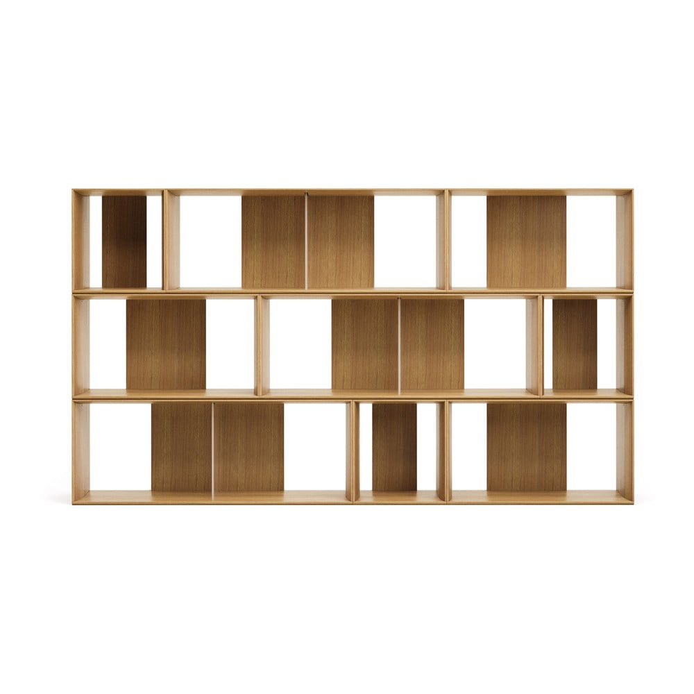 Modulárny policový systém v dekore duba v prírodnej farbe 9 ks 202x114 cm Litto – Kave Home