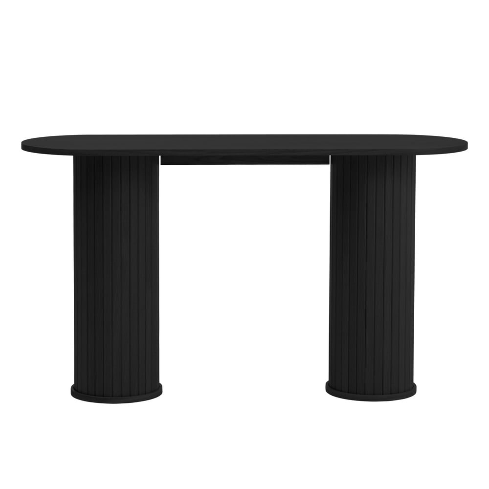 Čierny konzolový stolík 40x130 cm Nola – Unique Furniture