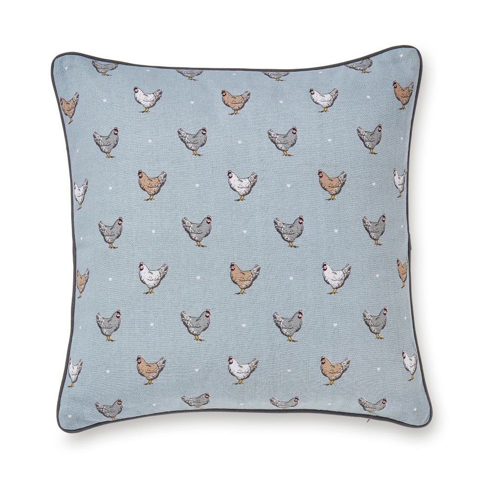 Modrý bavlnený vankúš Cooksmart Farmers Kitchen