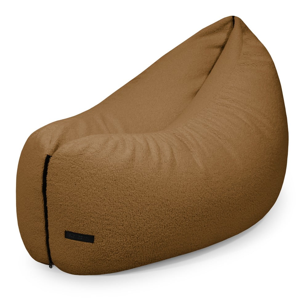 Hnedý detský sedací vak z textílie buklé Clip Clap 115 – SLOWDOWN