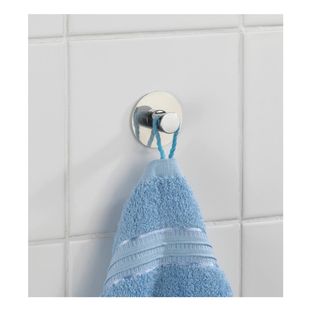 Samodržiaci nástenný háčik v striebornej farbe Wenko Savona