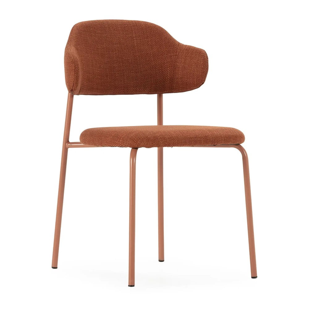 Jedálenská stolička v súprave v terakotovej farbe 4 ks Adriel – Marckeric