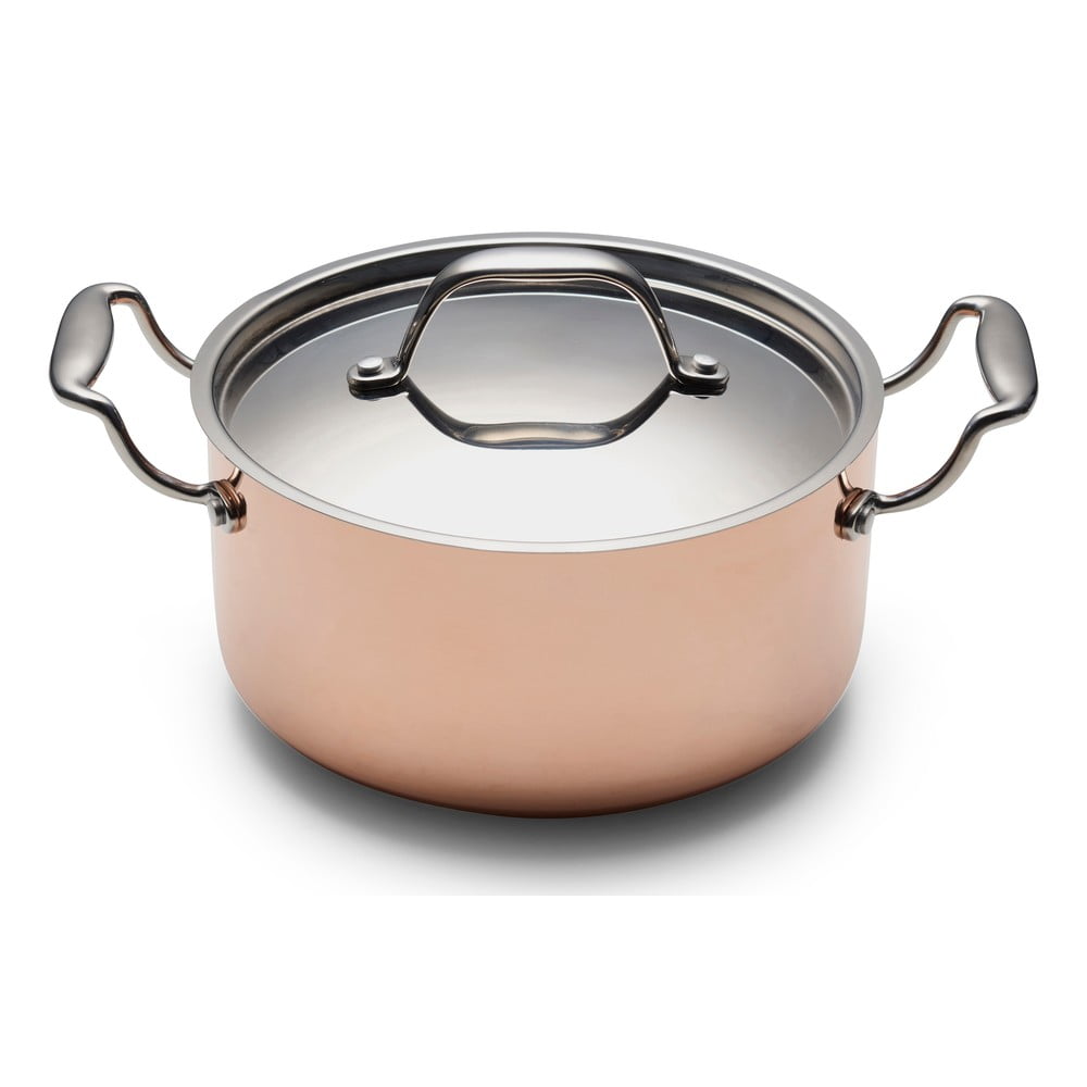Antikoro/medený hrniec s pokrievkou na indukciu 3 l – Blomsterbergs
