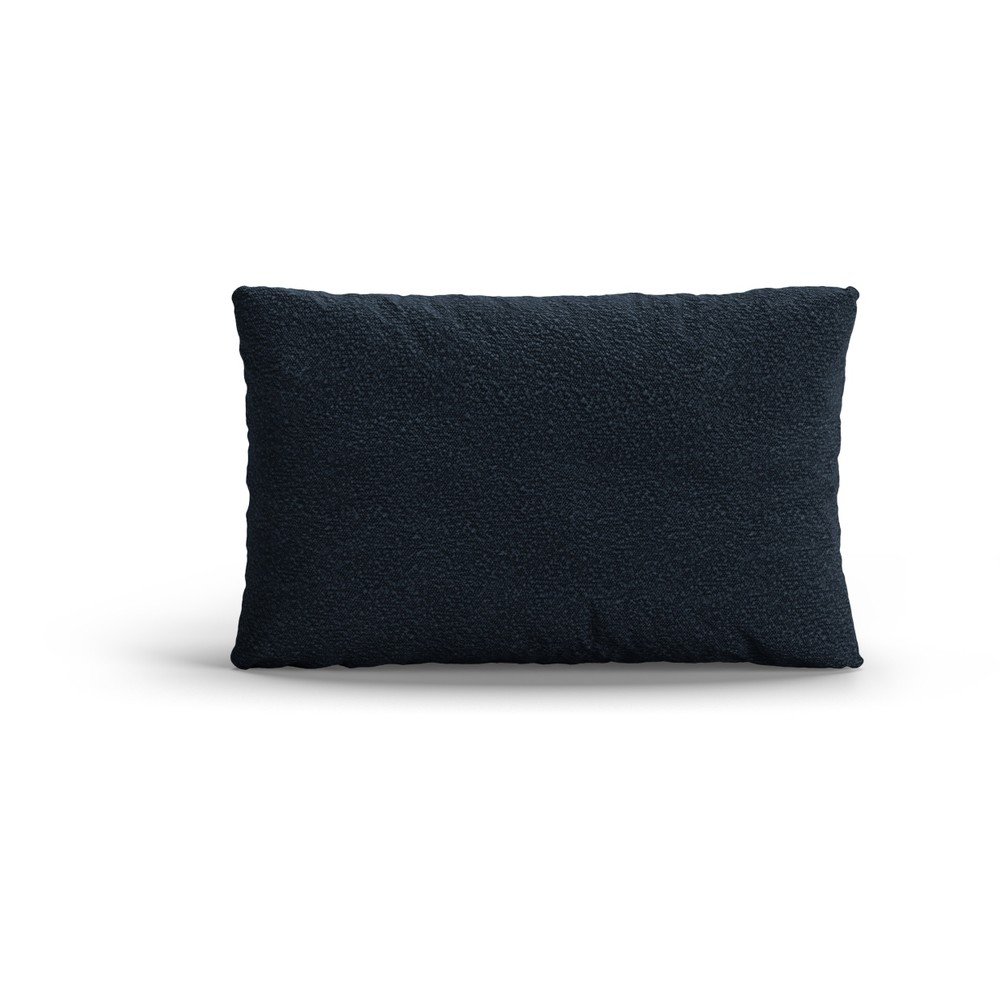 Tmavomodrý vankúš na gauč z textílie buklé Poppy – Micadoni