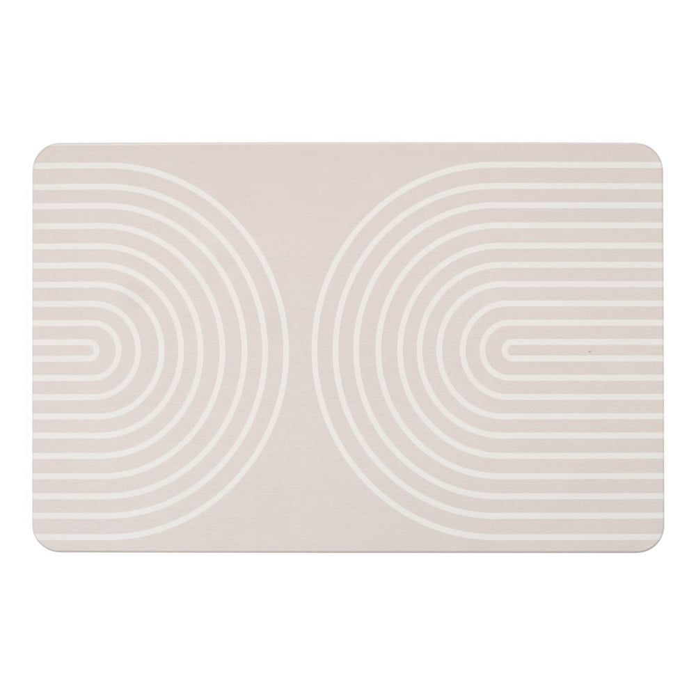 Béžová kúpeľňová predložka z kremeliny 39x60 cm Nazca – Wenko