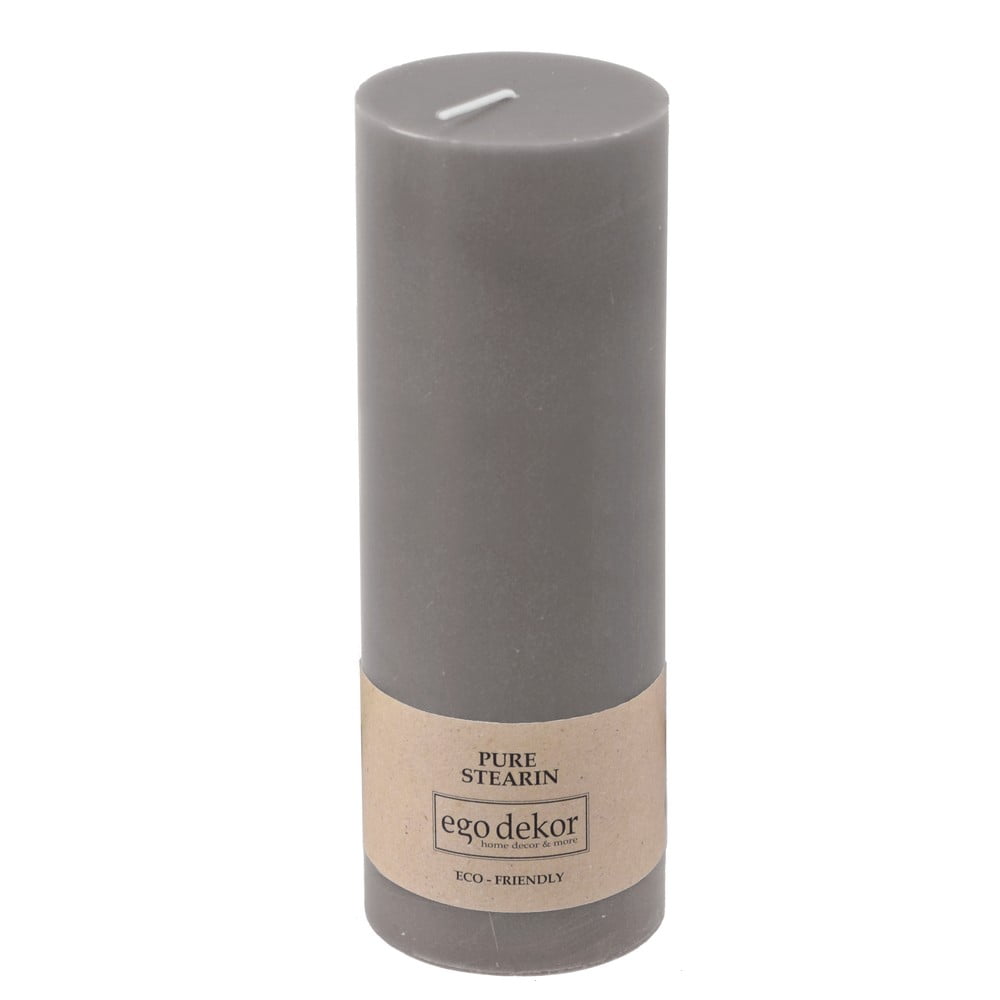 Sivá sviečka Eco candles by Ego dekor Friendly