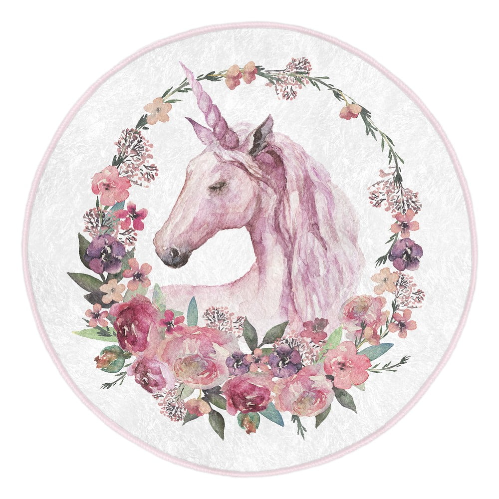 Ružový detský koberec ø 120 cm Comfort – Mila Home