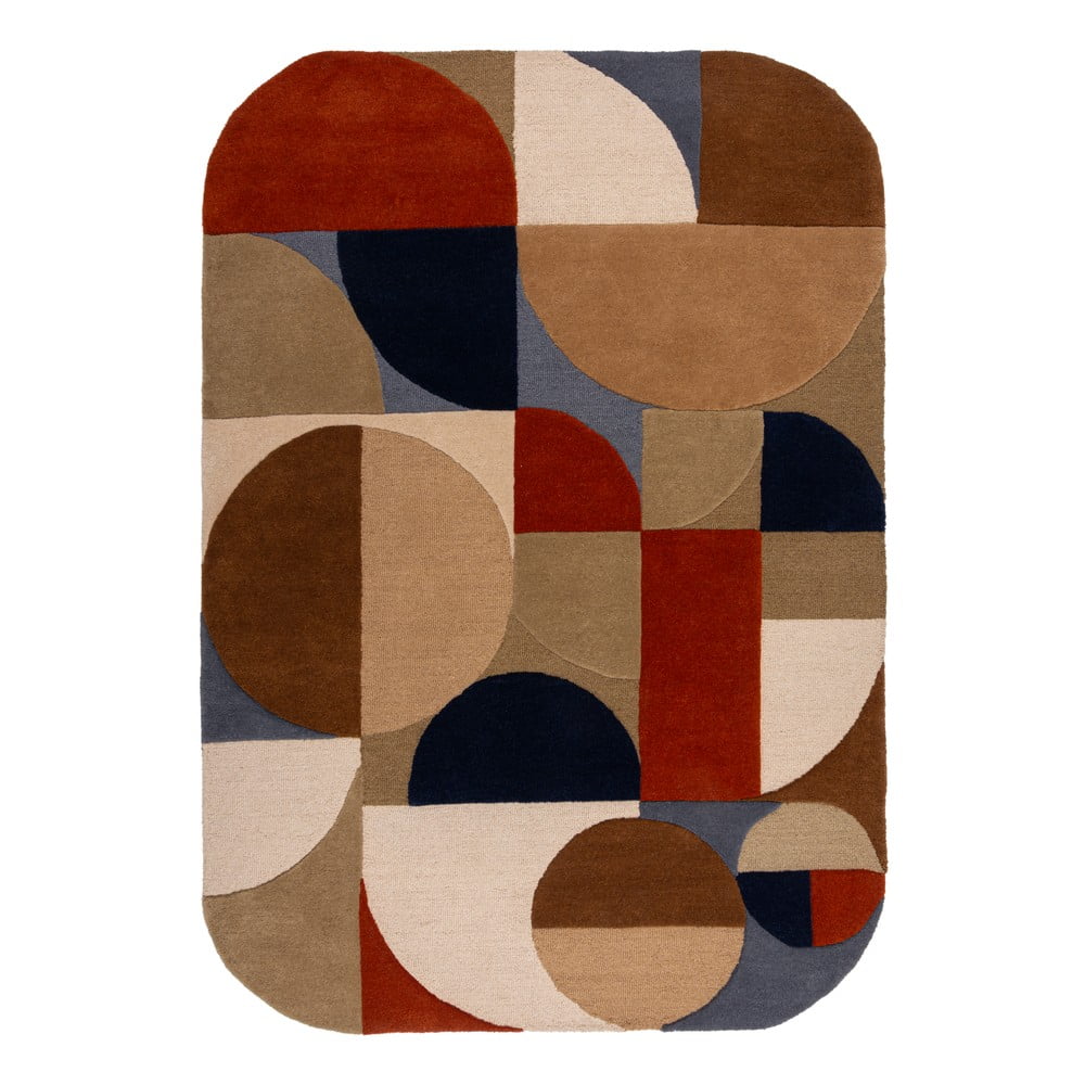 Ručne tkaný vlnený koberec v terakotovej farbe 200x290 cm Mia Arch – Flair Rugs