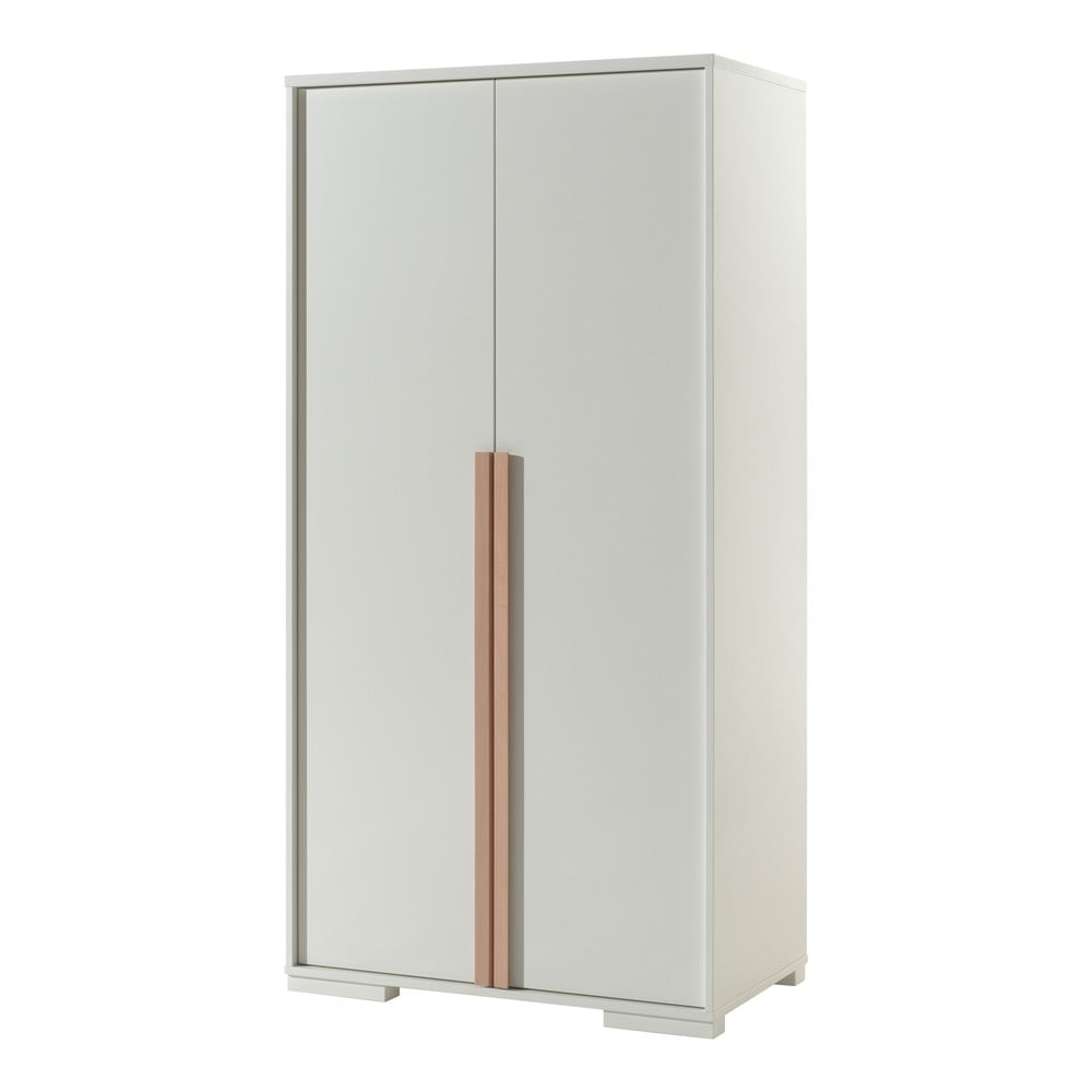 Biela detská šatníková skriňa 99x195 cm London - Vipack