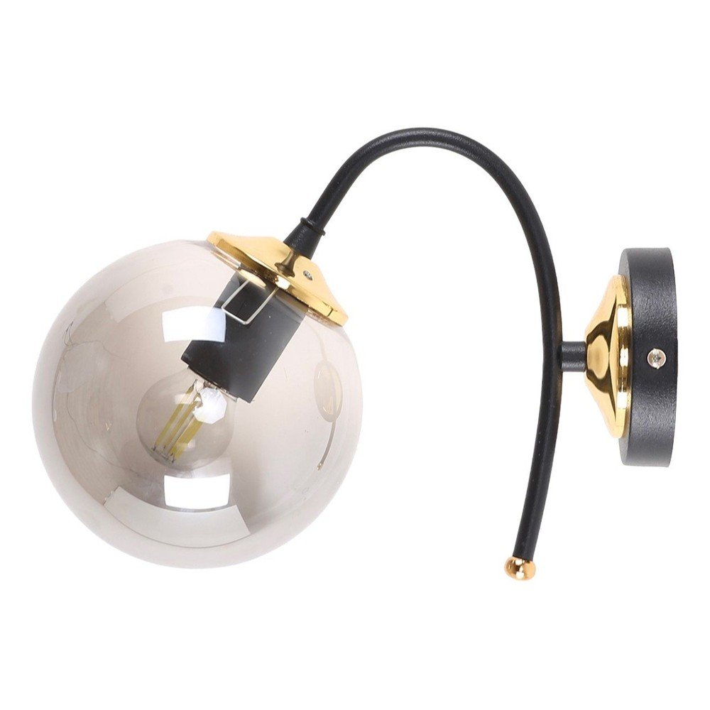 Čierne/sivé nástenné svietidlo ø 15 cm Yoyo – Squid Lighting