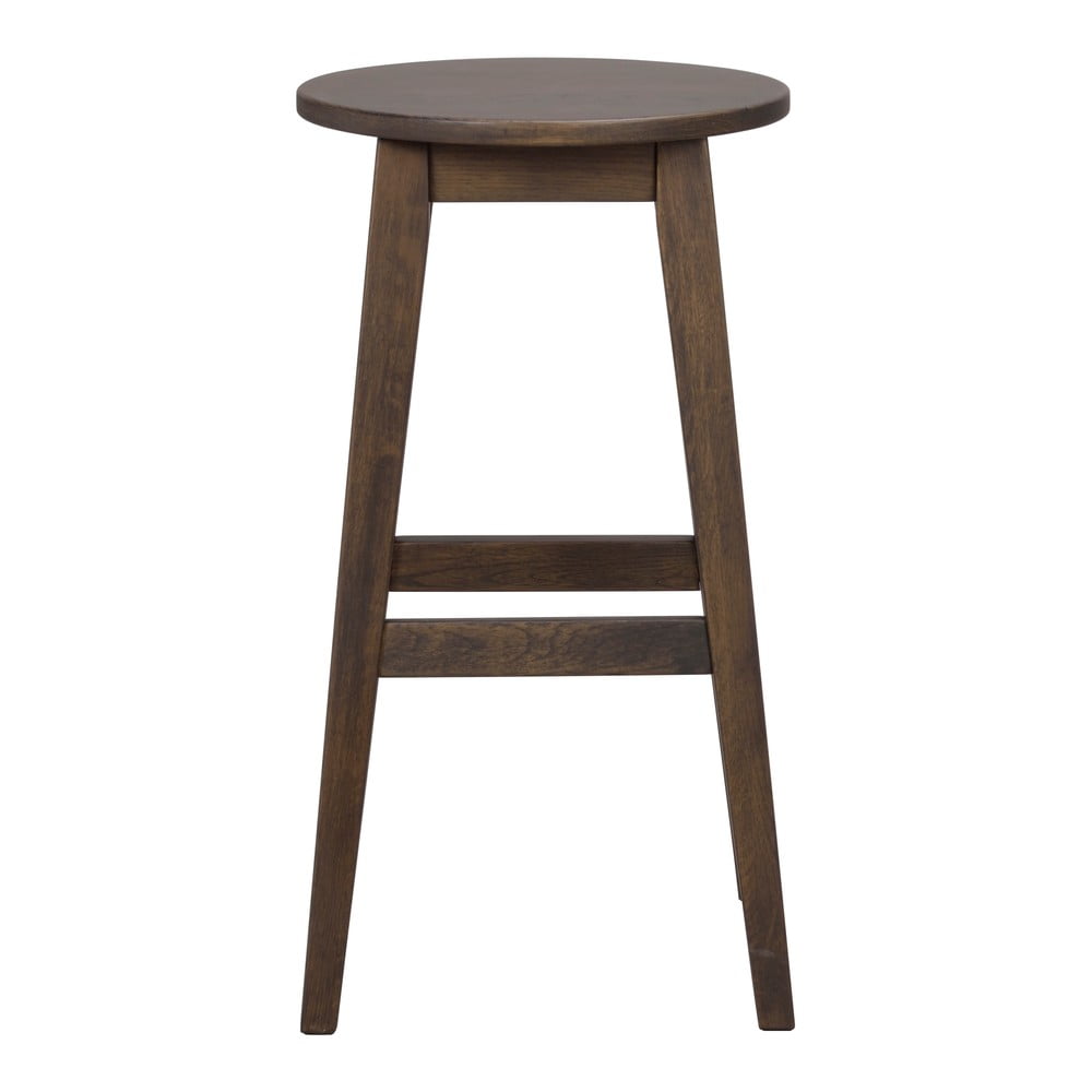 Tmavohnedé barové stoličky v súprave 2 ks z dubového dreva (výška sedadla 65 cm) Austin – Rowico