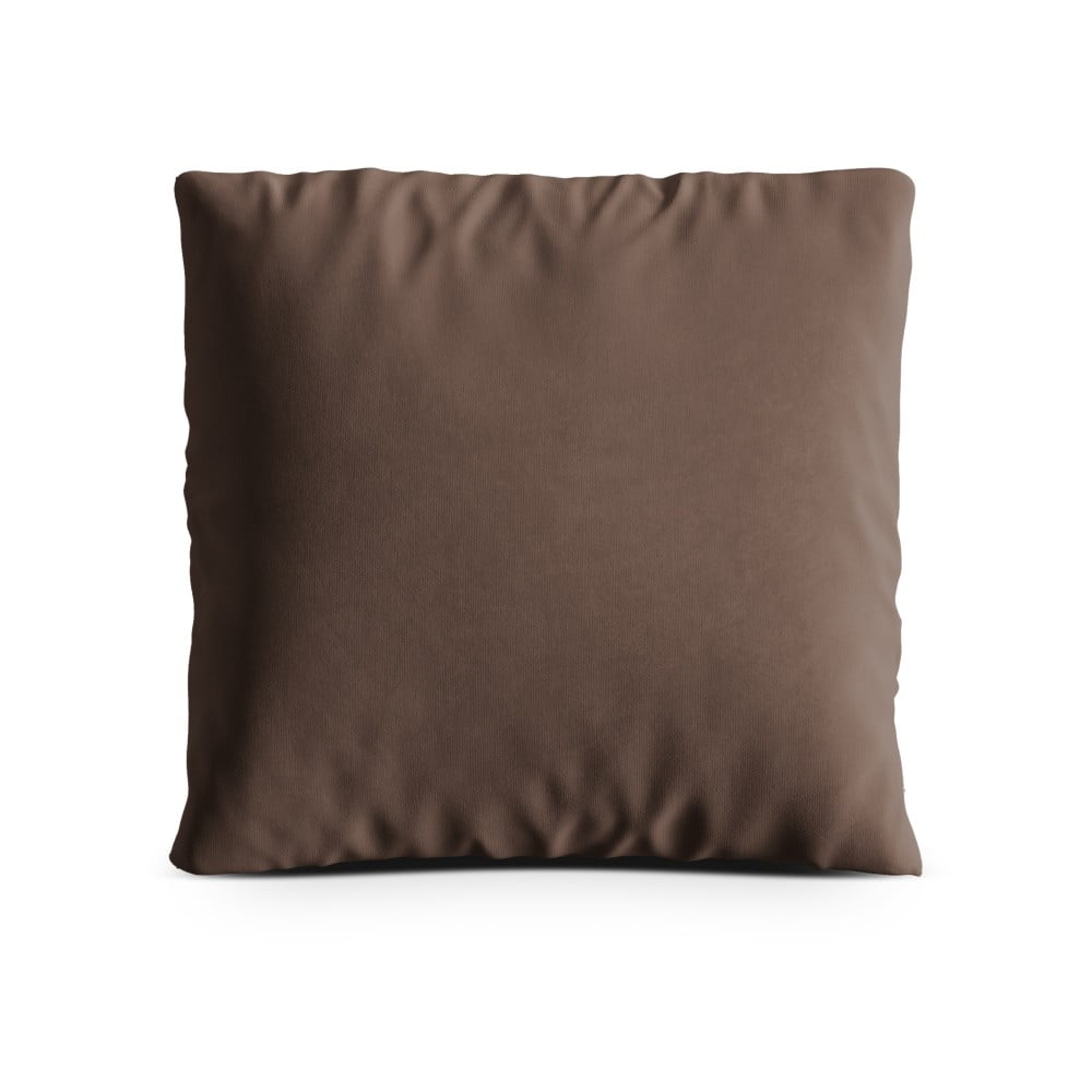 Hnedý zamatový vankúš na gauč Kemi – Cosmopolitan Design