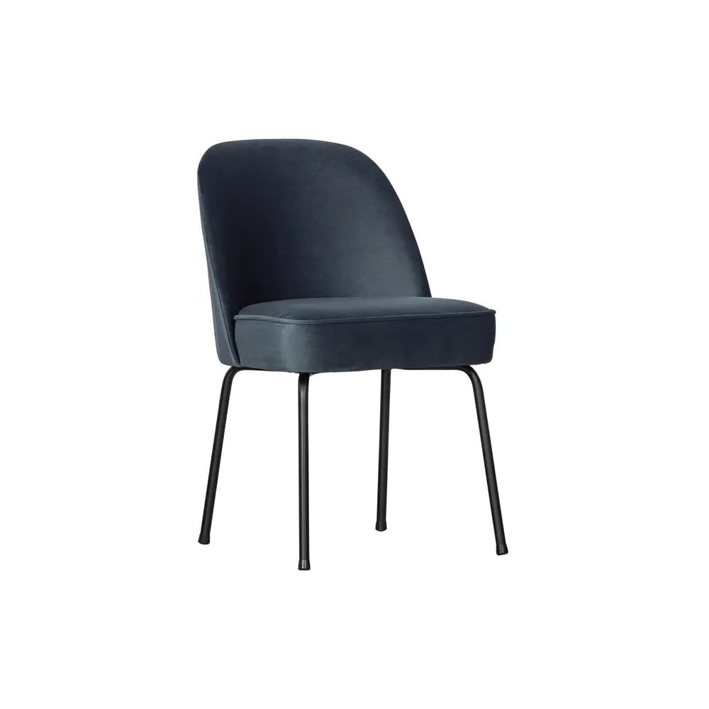 Modré zamatové jedálenské stoličky v súprave 2 ks Vogue – WOOOD