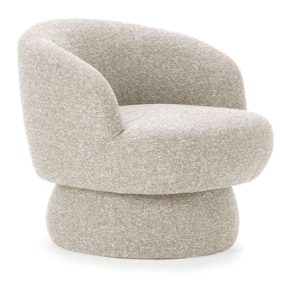 Béžové otočné kreslo Dali – MOME