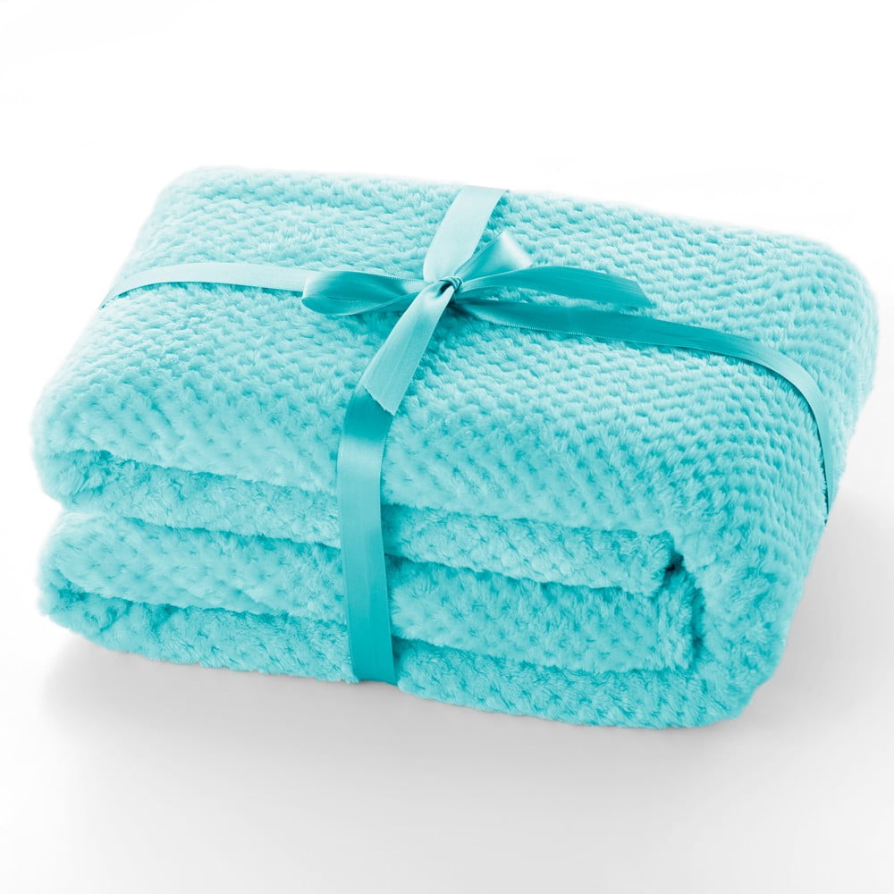 Tyrkysový pléd z mikrovlákna DecoKing Henry