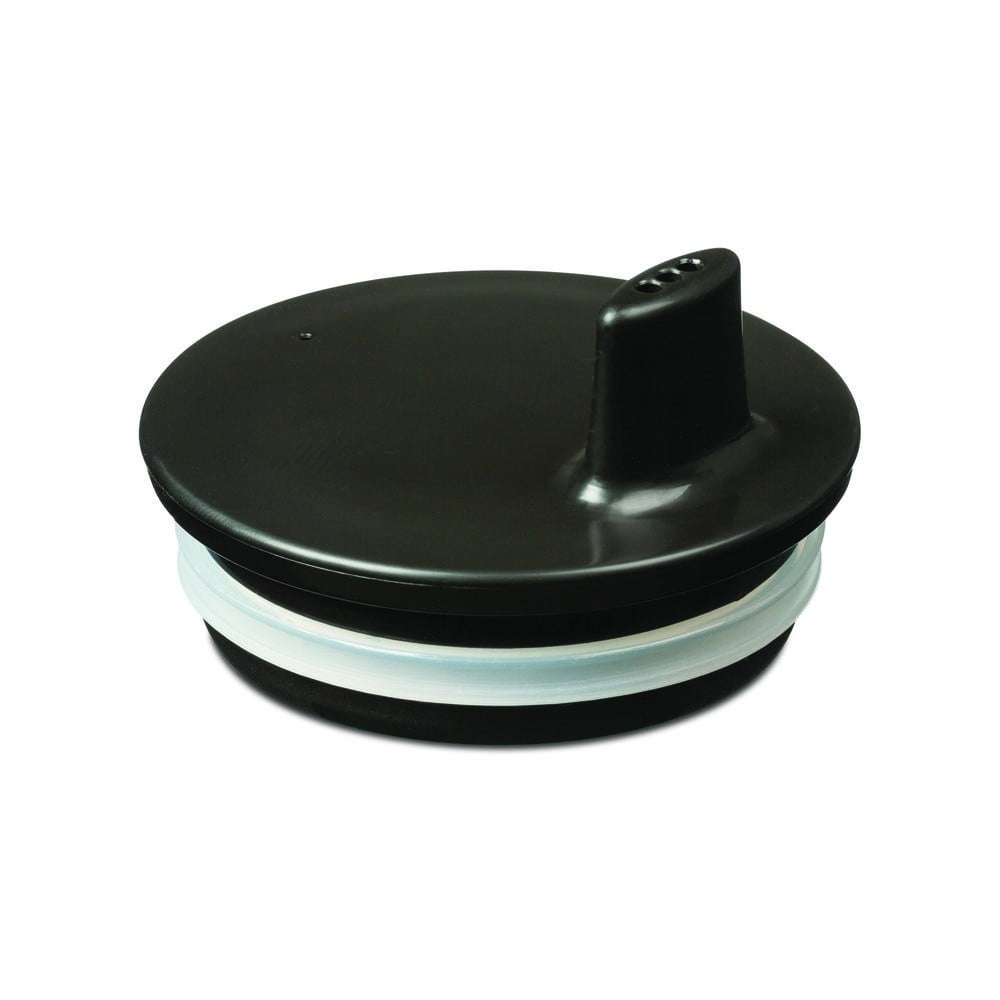 Čierne viečko na hrnček Design Letters