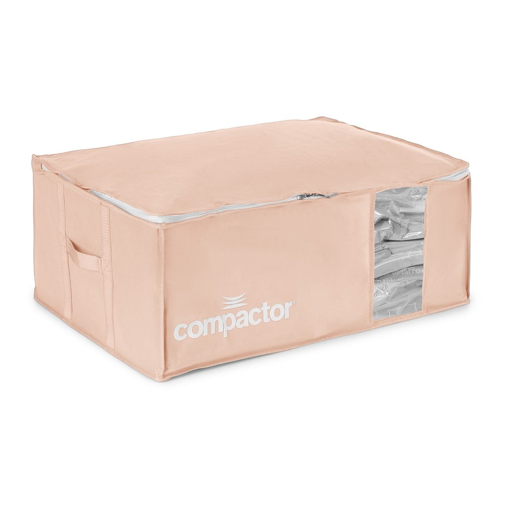 Vákuový plastový úložný box na oblečenie 65x45x27 cm Pink Edition – Compactor