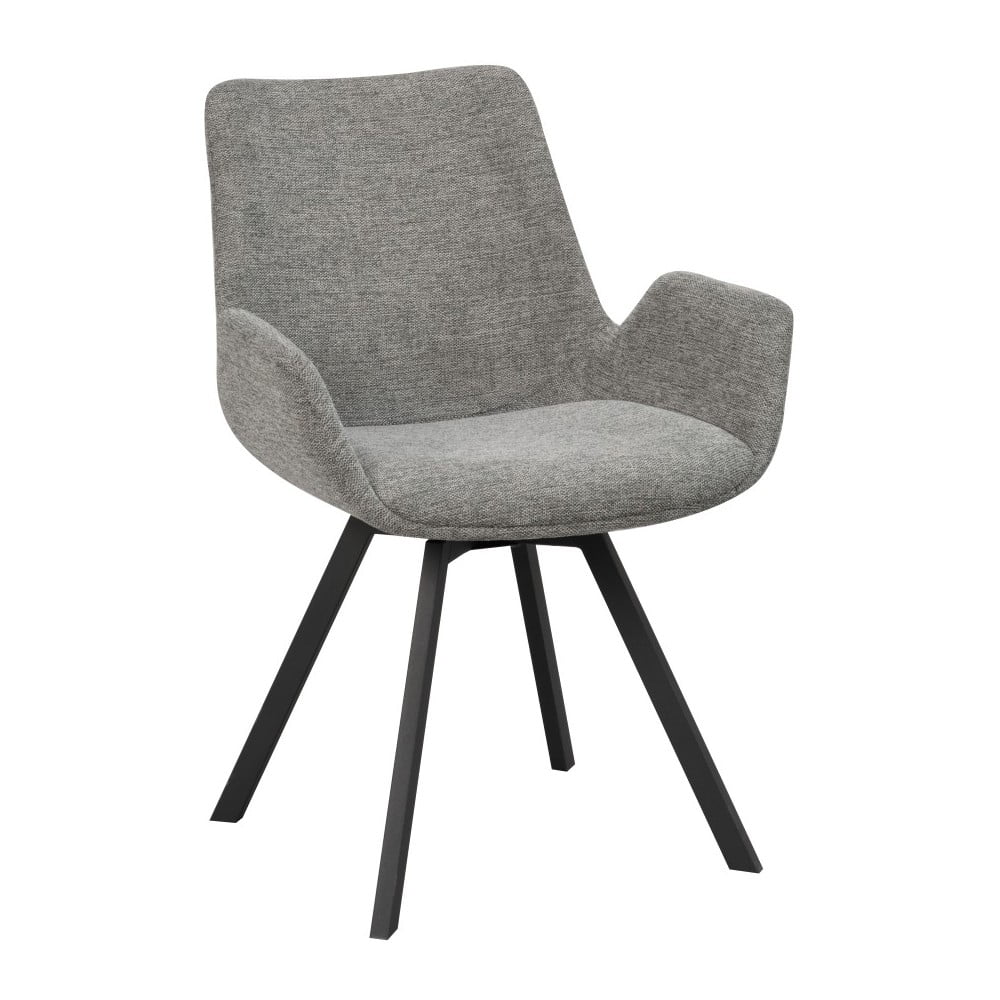 Sivé čalúnené jedálenské kreslá v súprave 2 ks Norwell – Rowico