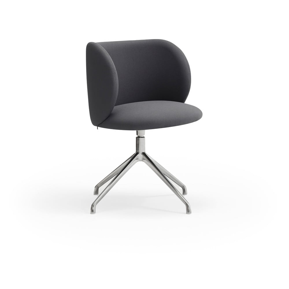 Tmavosivé čalúnené jedálenské kreslo Mogi – Teulat