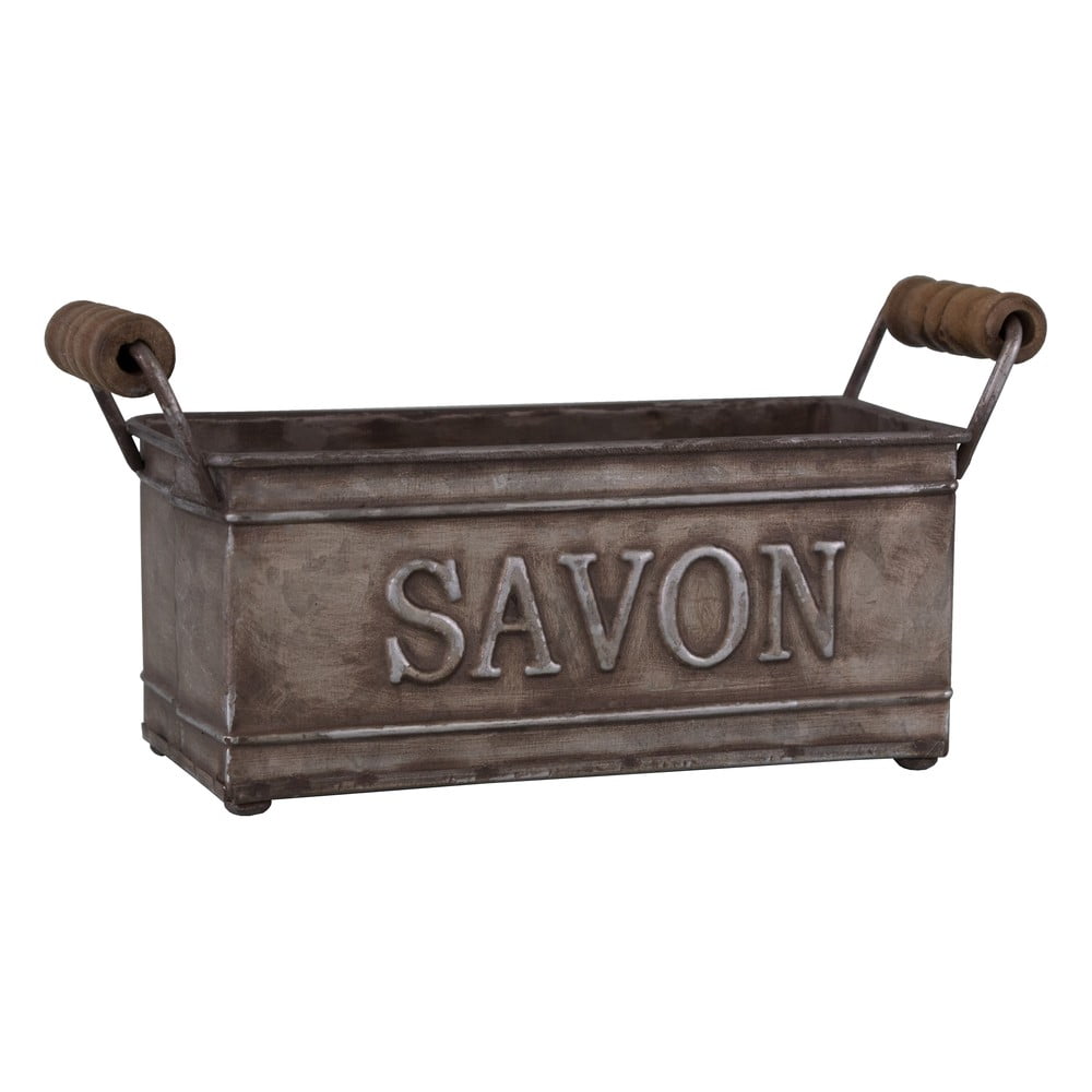 Tmavosivá kovová mydelenka - Antic Line