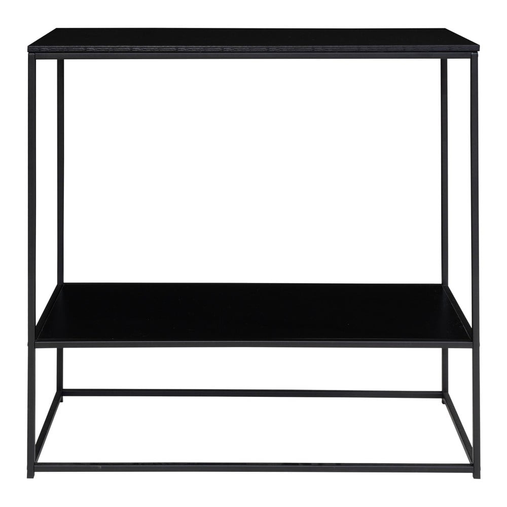 Čierny konzolový stolík s čiernou doskou 80x36 cm Vita – House Nordic
