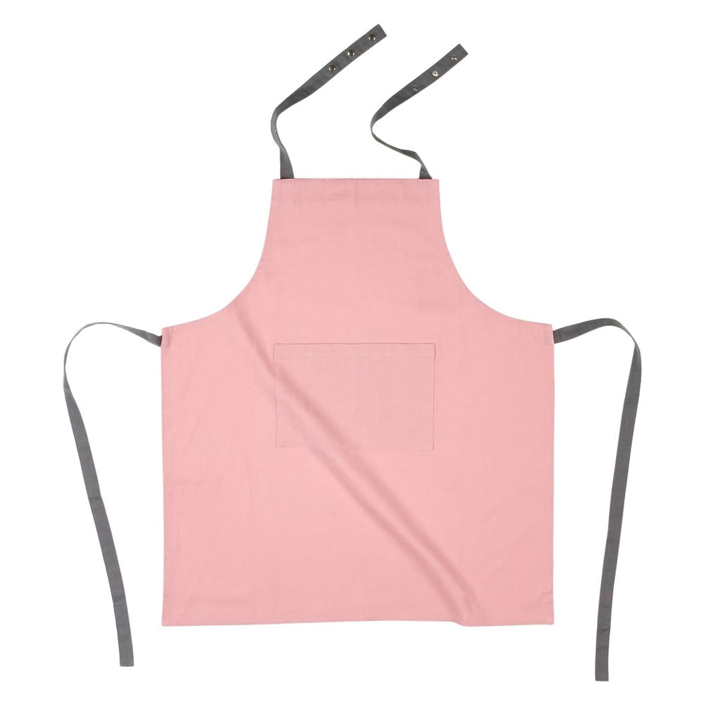 Svetloružová bavlnená kuchynská zástera Tiseco Home Studio