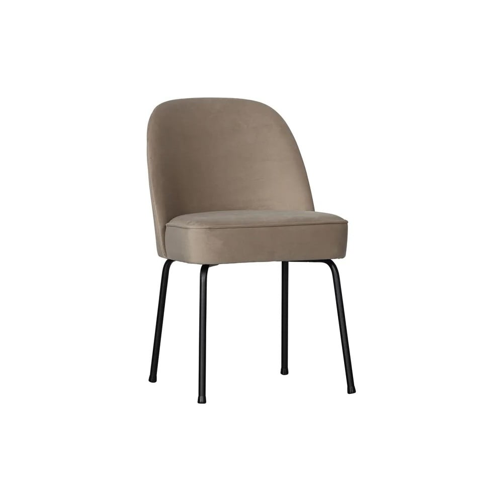 Béžové zamatové jedálenské stoličky v súprave 2 ks Vogue – WOOOD