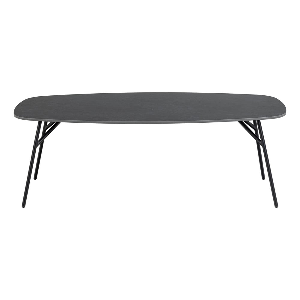 Čierny konferenčný stolík s keramickou doskou 60x120 cm Caracas - Actona