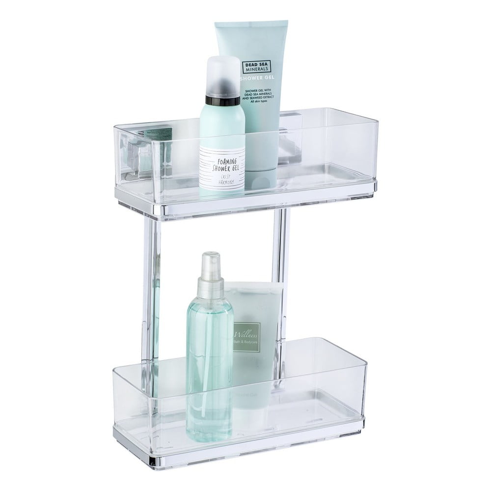 Držiak s 2 poličkami bez nutnosti vŕtania Wenko Vacuum-Loc