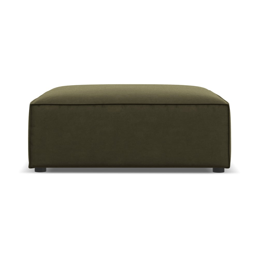 Zelená zamatová podnožka Jodie – Micadoni Home