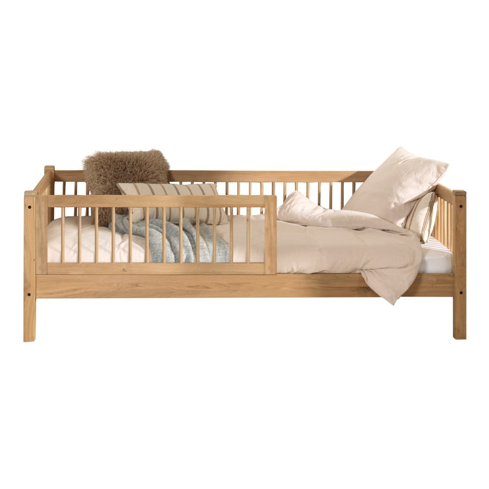 Detská posteľ z dubového dreva s roštom v prírodnej farbe 90x200 cm Forrest – Vipack