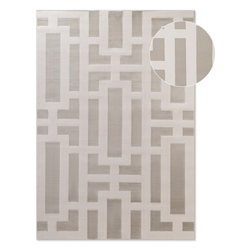 Sivo-krémový koberec 200x280 cm Perles Onyx – Elle Decoration