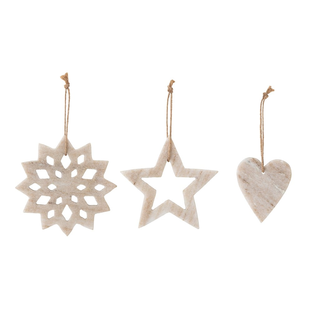 Vianočné ozdoby v súprave 3 ks Otilde – Bloomingville