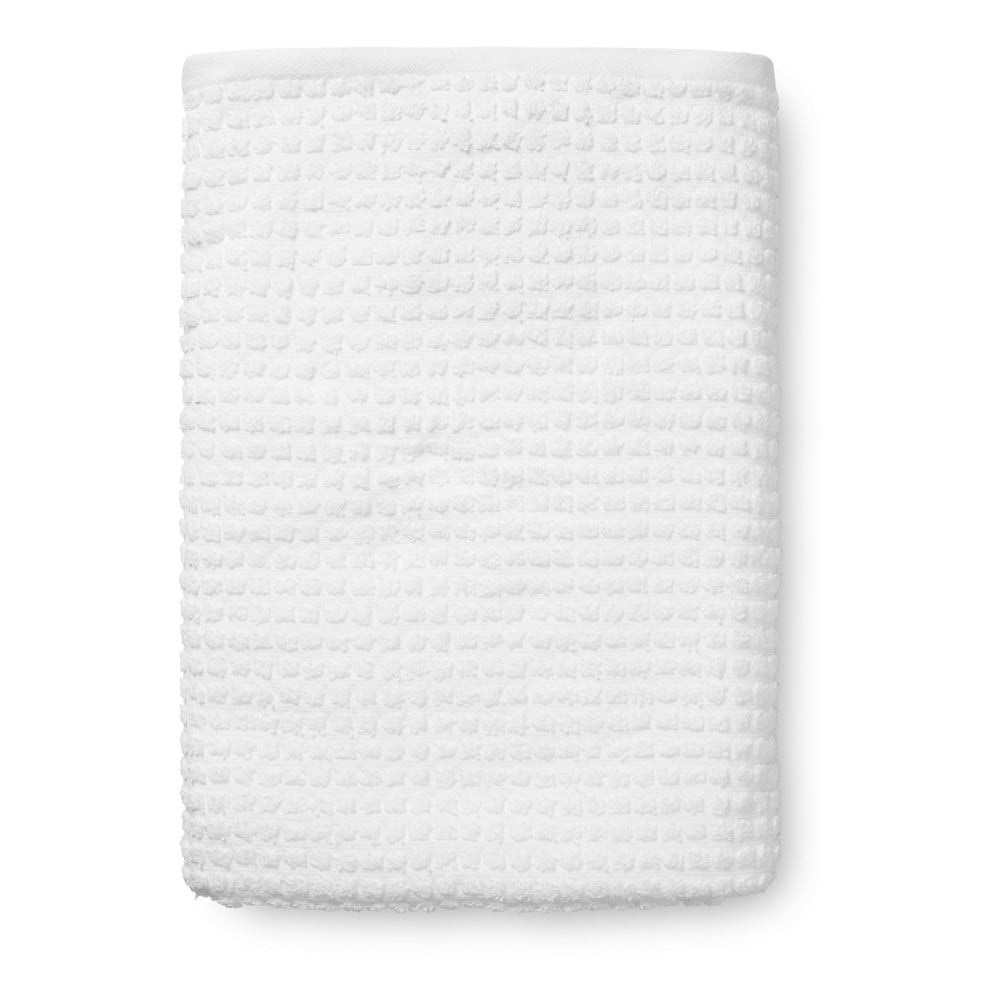 Biela froté osuška z Bio bavlny 70x140 cm Check – JUNA