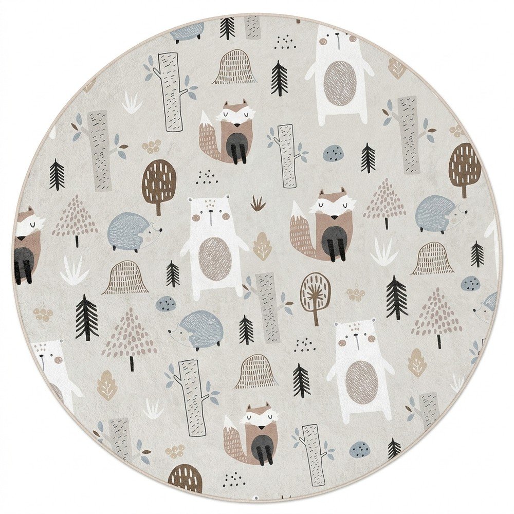 Prateľný detský koberec ø150 cm Forest Friends – Mila Home