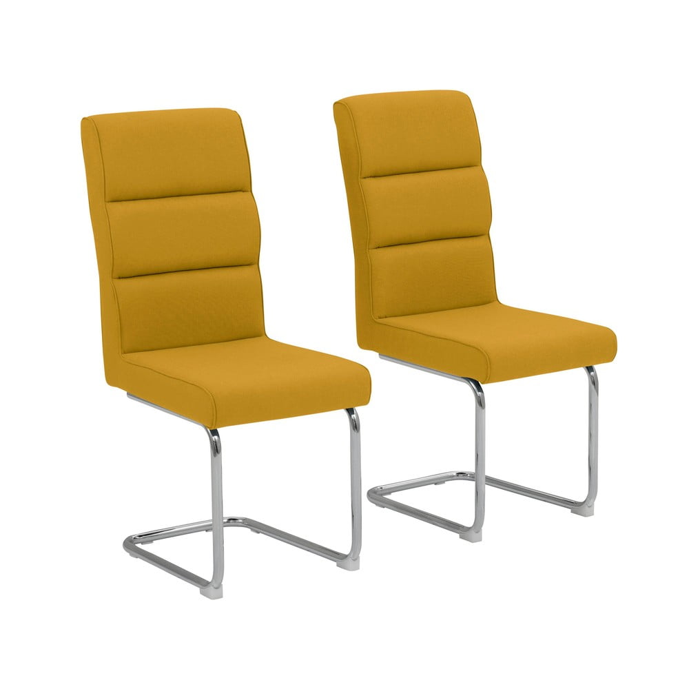 Jedálenská stolička v horčicovej farbe v súprave 2 ks Carola – Støraa