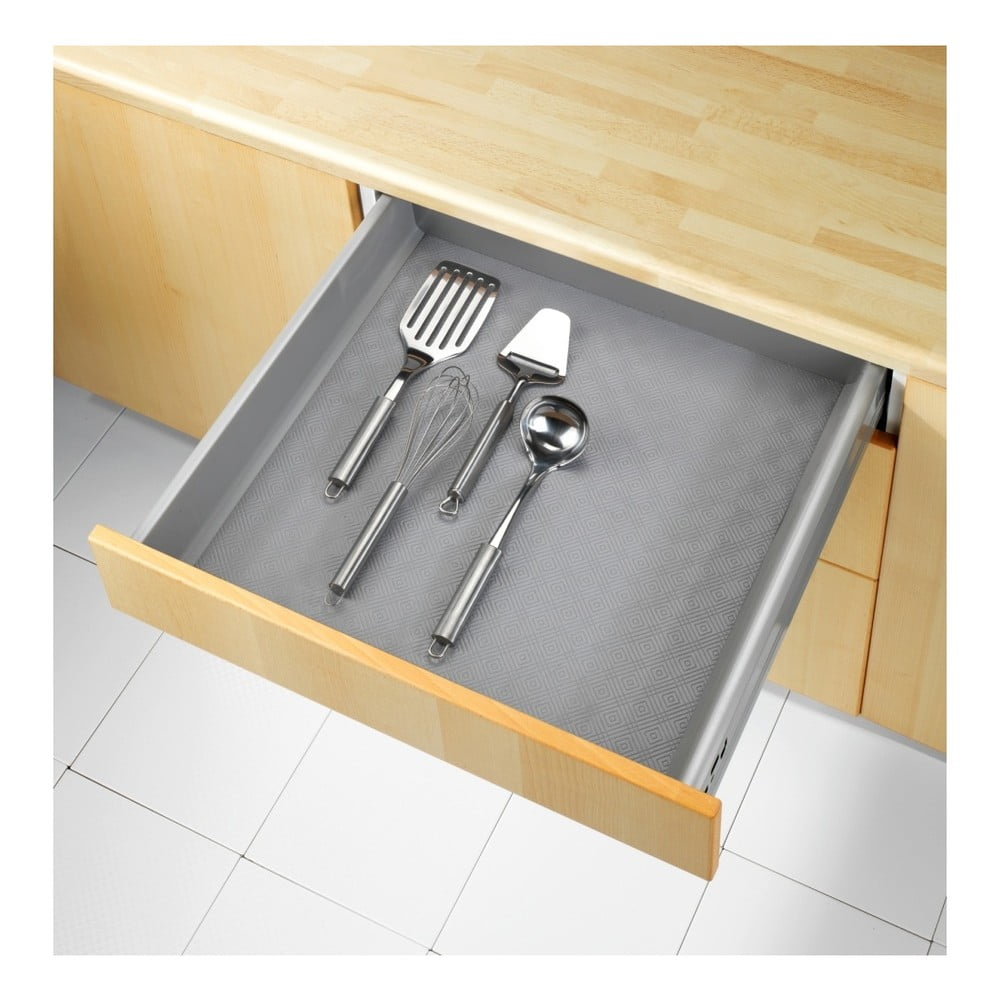 Sivá protišmyková podložka do zásuvky Wenko Anti Slip Mat 500